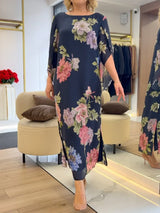 Leichtes Maxikleid mit floralem Druck für ultimativen Komfort