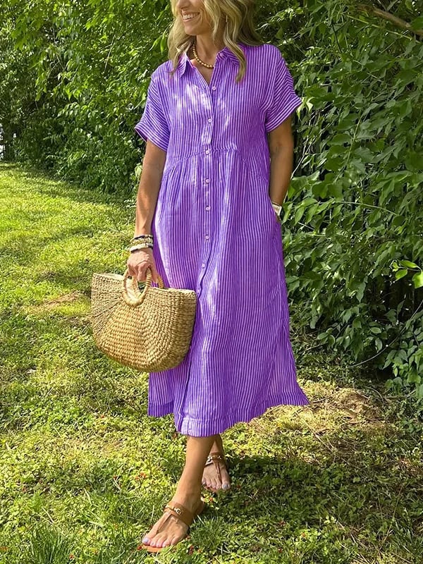 Gwen™ - Gestreiftes Hemdkleid