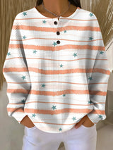 Tara | Pullover mit Streifen und Sternenmuster