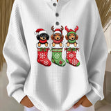 Grethe | Vintage Weihnachtspullover mit Hundemotiv