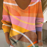 Beatrice – Brei Pullover mit V-Ausschnitt