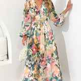 Sofie™ - Elegantes Geblümtes Kleid