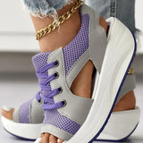 Celeste - Muffin-sandalen Mit Kontrastierenden Einsätzen