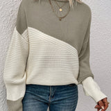 Zelda™ - Eleganter Color Block Pullover