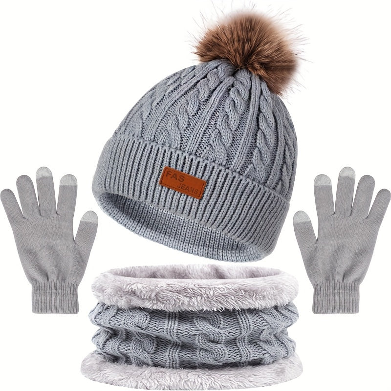Winterset Mütze und Handschuhe für Damen