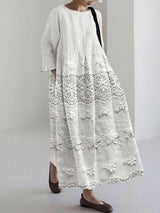 Thalina™ - Spitzenbedrucktes Kleid