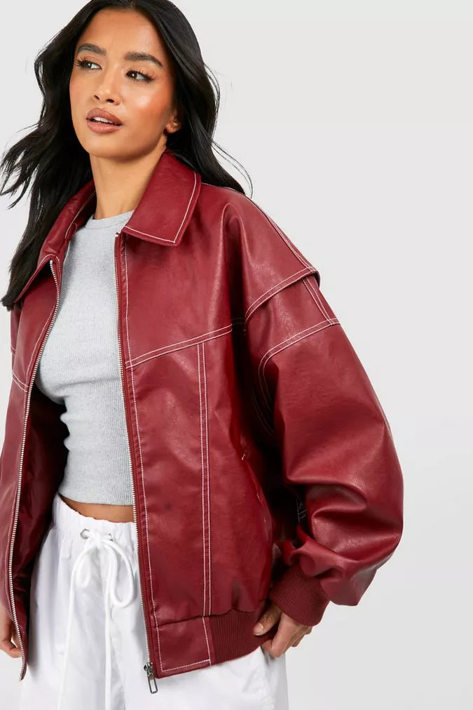 Clara | Damen Oversized-Bomberjacke
