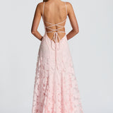Francisa™ | Damen Lange Spitzen-Corsagenkleid