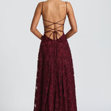 Maxikleid für Damen mit Schnürdetail