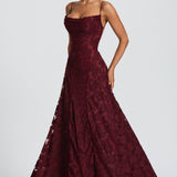 Maxikleid für Damen mit Schnürdetail