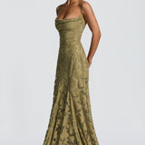 Maxikleid für Damen mit Schnürdetail