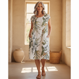 Ysella - Lässiges Bedrucktes Kleid