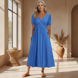 Sacha - Lässige Eleganz Midi-Kleid