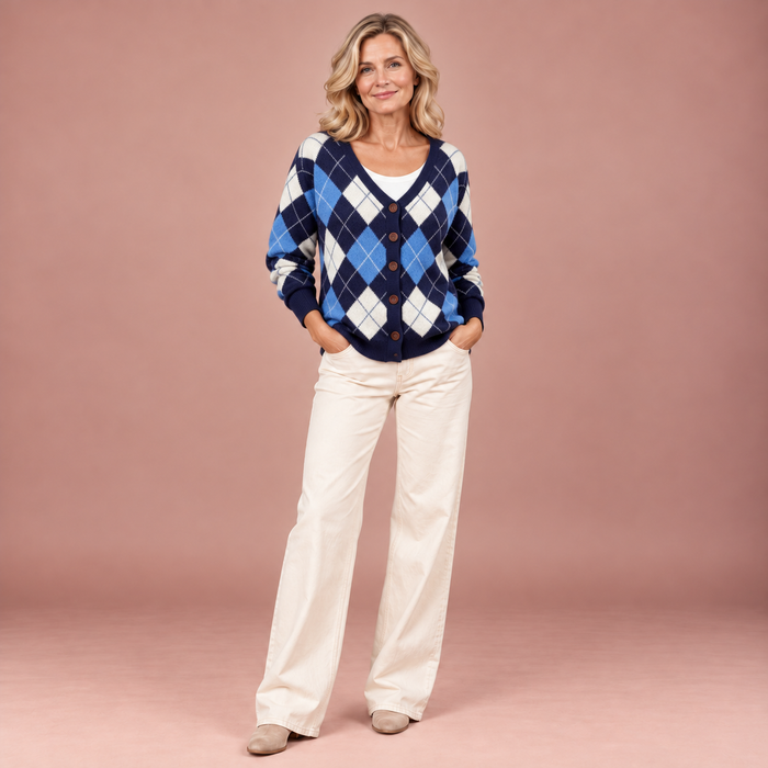 Frieda | Bequemer Strickcardigan mit Knöpfen