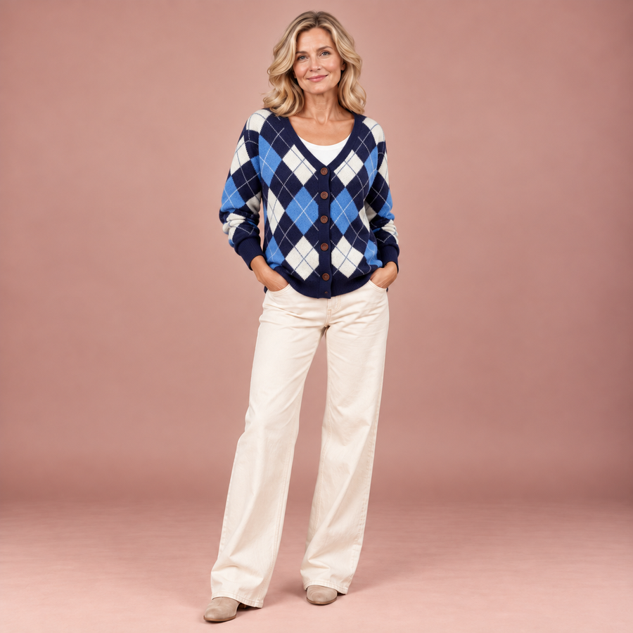 Frieda | Bequemer Strickcardigan mit Knöpfen