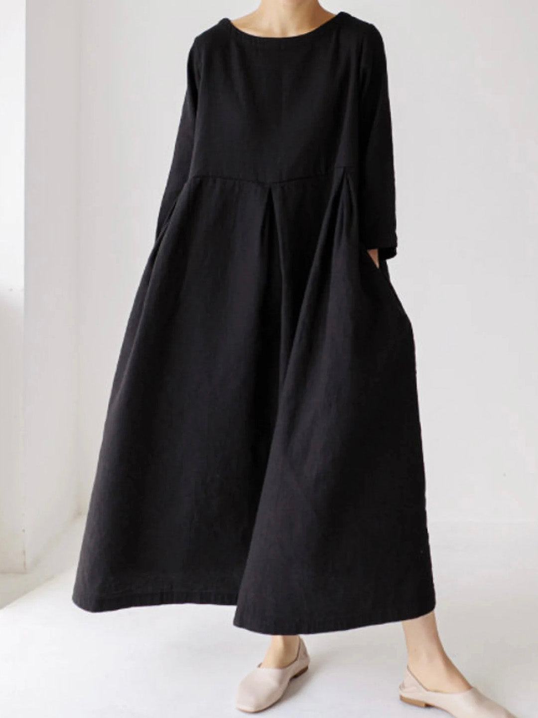 Ella - Lockeres kleid mit Seitentaschen