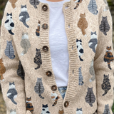 Charlotte | Damen-Cardigan mit Knöpfen und langen Ärmeln