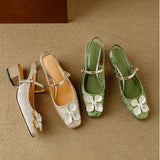 Mathilde – Elegante Damenschuhe mit floralem Detail