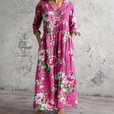 Elegantes Kleid mit Lana-Druck
