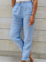 Lana™ - Slim Straight Baumwollhose