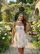 Arabella™ - Floral Chiffon Mini Kleid