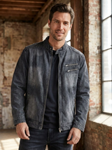 Herren Jacke mit Reißverschluss und Tasche