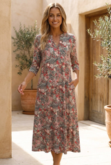 Olivia | Elegantes Kleid mit V-Ausschnitt