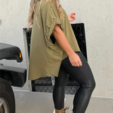Isabelle™ - Oversized T-Shirt mit Nieten