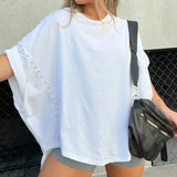 Isabelle™ - Oversized T-Shirt mit Nieten