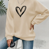 Heartzone - Lässiges Sweatshirt Mit Herzmotiv