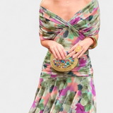 Alondra™ | V-Ausschnitt Langes Floral-Maxikleid