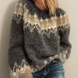 Isabelle | Eleganter Und Bequemer Jacquard-Pullover