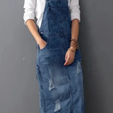 Demi™ - Lässiges Denim Overall Kleid