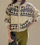 Cair | Pullover mit Knopfleiste aus Wolle