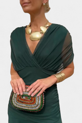 Alondra™ | V-Ausschnitt Langes Floral-Maxikleid