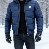 Herren Vintage Isolierte Outdoor-Jacke - Warm und Gepolstert