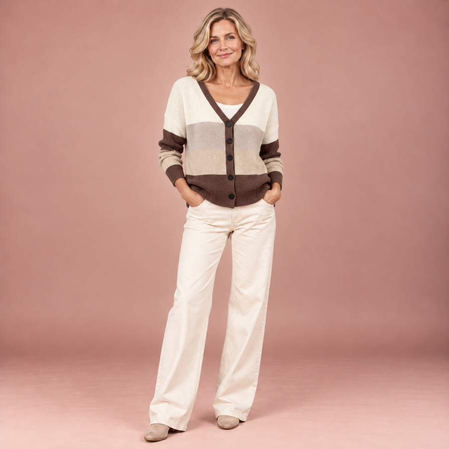 Johanna | Bequemer Strickcardigan mit Knöpfen