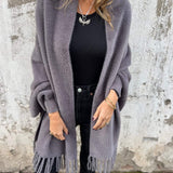 Hannah - Eleganter Langärmeliger Wickelpulli