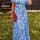 Pauline – Langes Kleid mit Blumenmuster