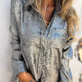 Damen Langarmshirt mit Tasche