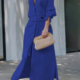 Jeanette | Maxikleid mit V-Ausschnitt