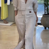 Jeanette | Maxikleid mit V-Ausschnitt