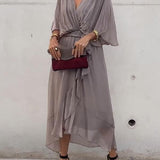 Fiorella - Elegantes Kleid Mit V-ausschnitt