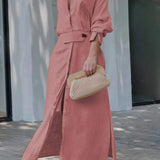 Jeanette | Maxikleid mit V-Ausschnitt