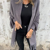 Hannah - Eleganter Langärmeliger Wickelpulli
