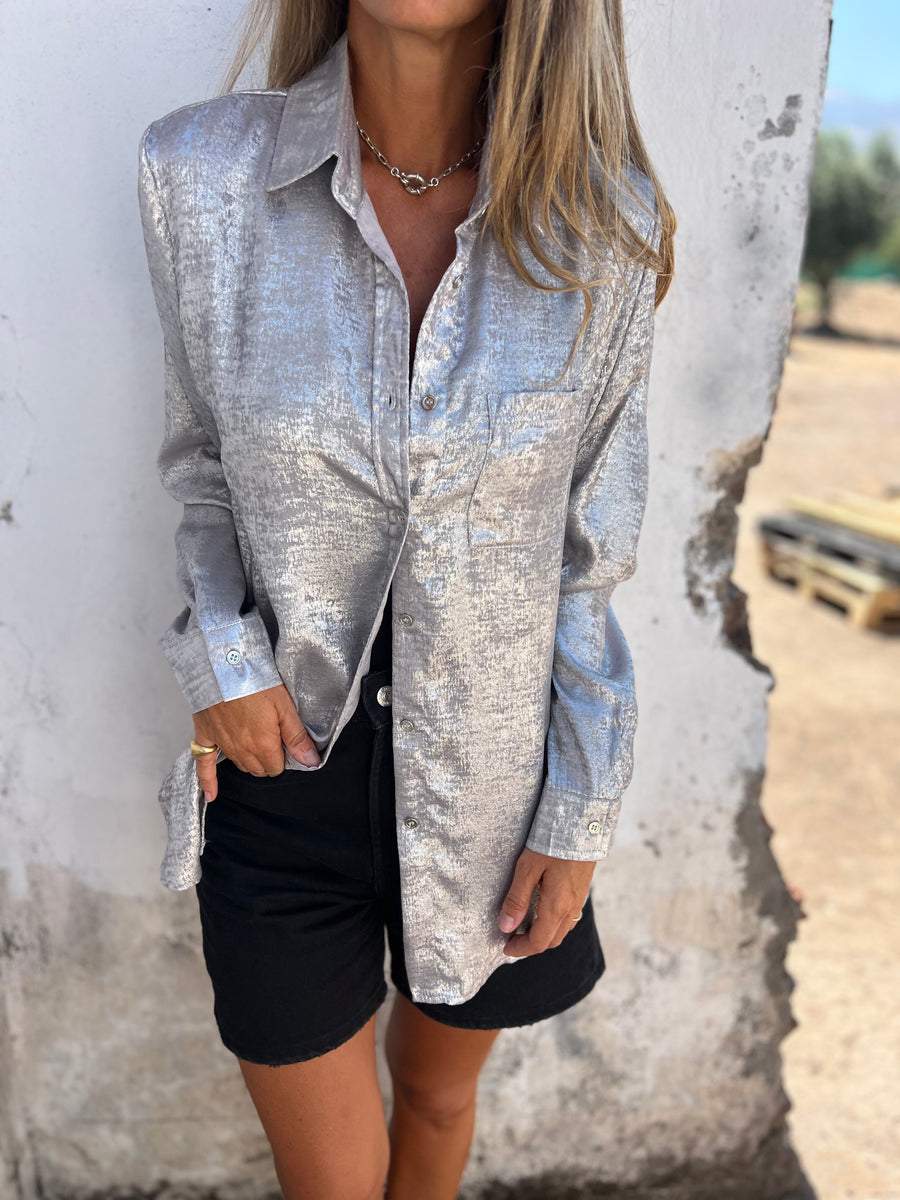 Damen Langarmshirt mit Tasche