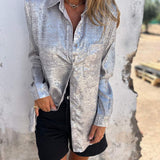 Damen Langarmshirt mit Tasche