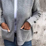 Aurora - Baumwollstrickjacke Mit Reißverschluss