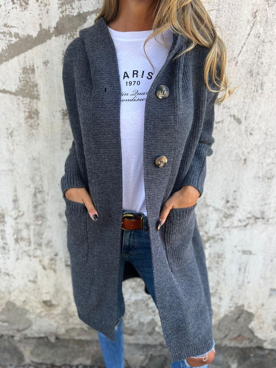 Heidi™ - Lässiger langer Cardigan