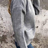 Aurora - Baumwollstrickjacke Mit Reißverschluss
